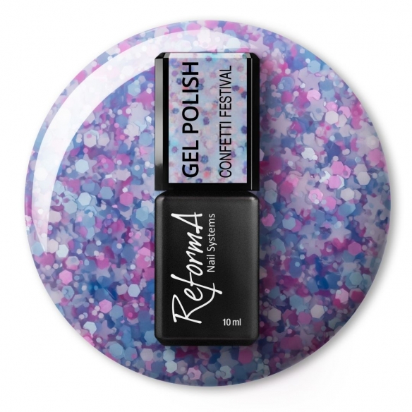 Gel Polish ReformA- Confetti Festival, 10ml